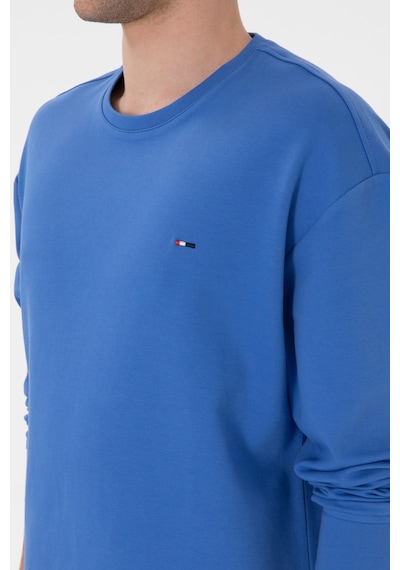 U.S. Polo Assn. Erkek Comfort Fit Bisiklet Yaka İndigo İnce Sweatshirt 50309858-VR028