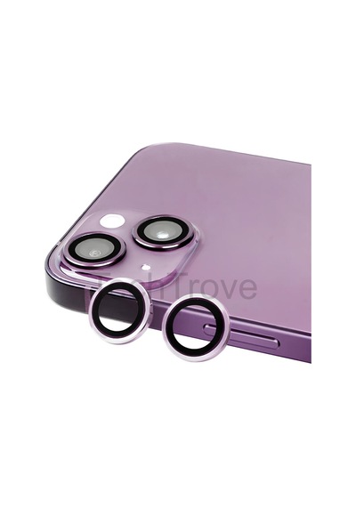 Apple İphone 14 Kamera Lens Koruyucu Parmak İzi Bırakmayan A+ Kalite Mor
