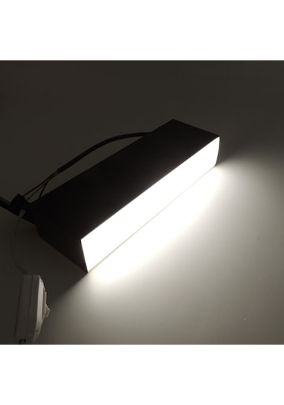 Linear Siyah Tasarruflu Led Sıva Üstü Spot Armatür Lamba 25 Cm