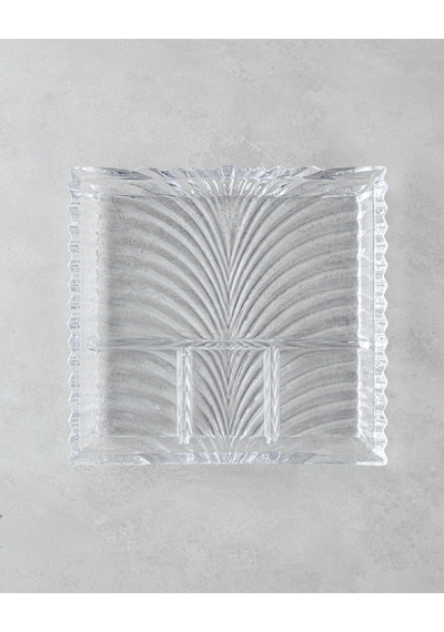 English Home Aura Cam Sunumluk 33x31x4 Cm Şeffaf Şeffaf