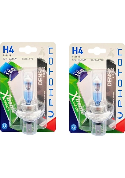 PHOTON H4 XTREME VİSİON +%150 FAZLA IŞIK FAR AMPÜL TAKIMI (2 ADET