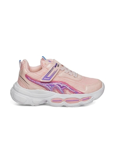 Alessio 010-25 Simli Maskotlu Kız Çocuk Sneaker Pudra Pembe 31-35 Pudra