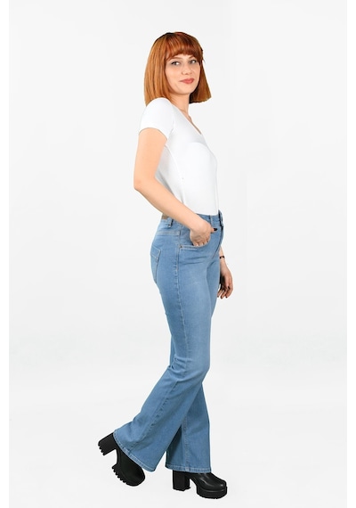 Kadın Çan Paça Kot Pantolon 001
