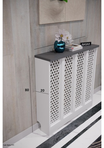 Dekoratif Petek Dolabı Kalorifer Peteği Kapatma Ünitesi Modern Tasarım İç Ölçü 76 Cm Dış Ölçü 80 Cm Petek 76 Beyaz Üstü Antrasit D6 Dekoratif Petek Dolabı Kalorifer Peteği Kapatma Ünitesi Modern Tasarım İç Ölçü 76 Cm Dış Ölçü 80 Cm Petek 76 Beyaz Üstü Antrasit D6