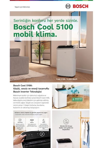 Bosch Cool 5100 12000 BTU Mobil Klima