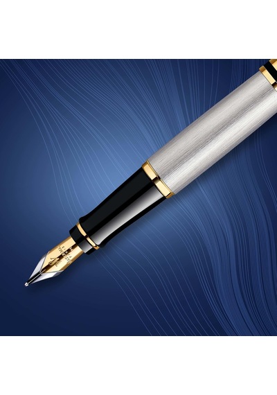 Waterman Expert Paslanmaz Çelik Altın Tasarımlı Dolma Kalem, Orta Diğer
