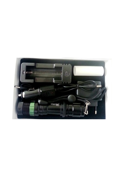 Blackwatton Wt-037-Şarjlı Zoomlu Acil Durum Feneri N11.12802 Siyah