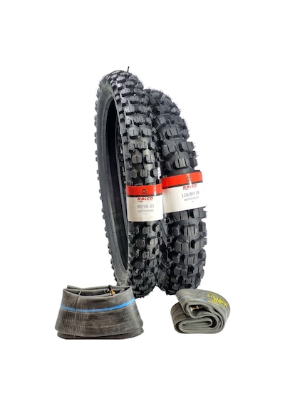 Ralco Tyres Enduro Lastik Takımı 120/80-18 Ve 90/90-21 Tt + İç Lastik Set Ön Ve Arka