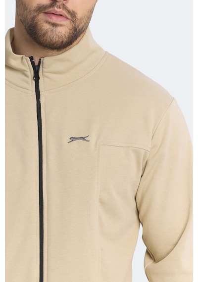 Slazenger Kagısona 2 Li Set Erkek Sweatshırt Bej - Haki