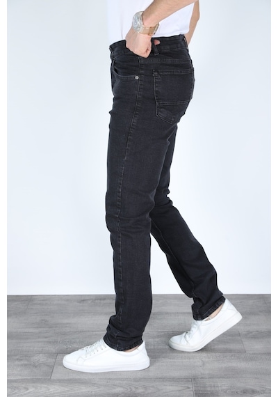 Myrab Denim Regular Kalıp Duman Renk Erkek Kot Pantolonu Gri