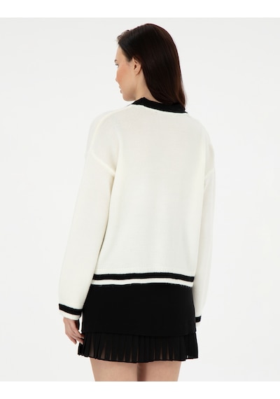 Pierre Cardin Kadın Ekru Hırka Triko 50300098-vr019 Ekru