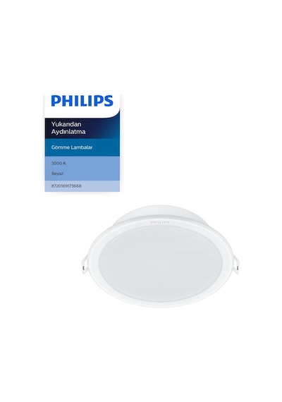 Philips Meson Tavan Gömme Spot 5.5w 480 Lumen 3000k Sarı Işık 90mm Delikler İçin Uygundur