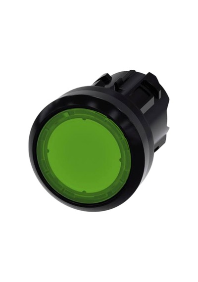 Siemens 3su1001-0ab40-0aa0 - 22mm Plastik Işıklı Yeşil Buton Kafası