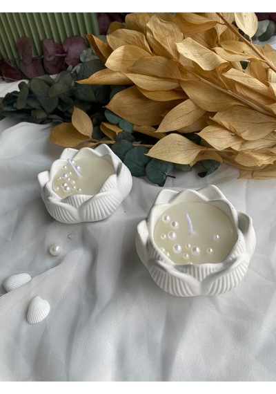 Bernami Vazo Pinterest 2'li Incili Lotus Mum Diğer
