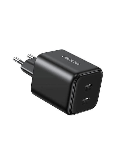 Ugreen 45w Gan Type-c Qc Pd 2xusb-c Hızlı Şarj Cihazı Siyah