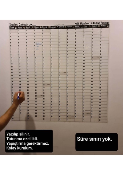 Takvim 2023 Yıllık Planlayıcı K-120 100 x 100 CM