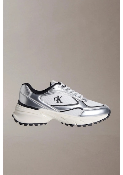 Calvin Klein Hike Runner Mesh Mix Kadın Gri Spor Ayakkabı Yw0yw02063-0ıx -12322 Gri