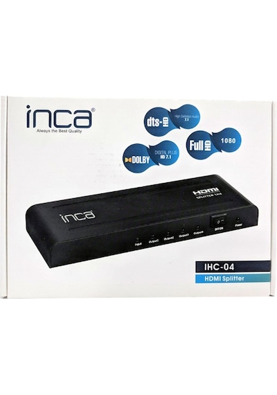 Inca Ihc-04 Full Hd 1 Giriş 4 Çıkış Hdmi Splitter