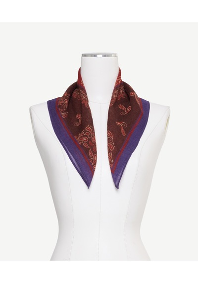 Yargıcı Paisley Desenli Fular 26kksl1020x 320 Çok Renkli