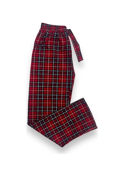 Ekose Desenli Beli Lastikli Unisex Pijama Altı Ekose5