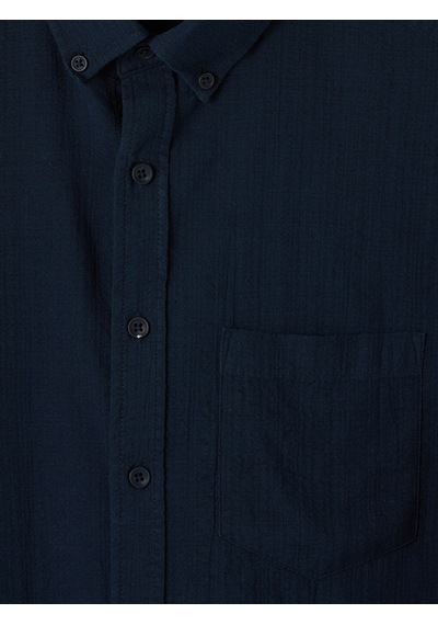 Lcwaıkıkı Classic Lacivert Regular Fit Armürlü Erkek Gömlek