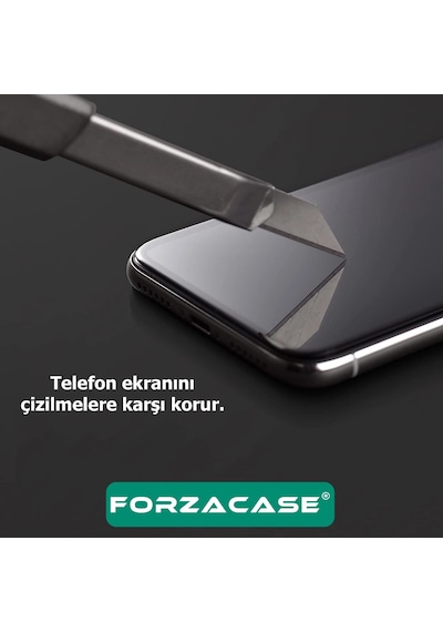 Forzacase Realme C53 İle Uyumlu Çerçeveli Tam Kaplayan Temperli Ekran Koruyucu - Fc003