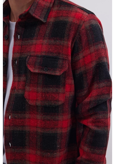 Tudors Erkek Slim Fit Dar Kesim Çift Cepli Kapaklı Spor Yaka Kareli Oduncu Gömlek-41808 Çok Renkli Tudors Erkek Slim Fit Dar Kesim Çift Cepli Kapaklı Spor Yaka Kareli Oduncu Gömlek-41808 Çok Renkli