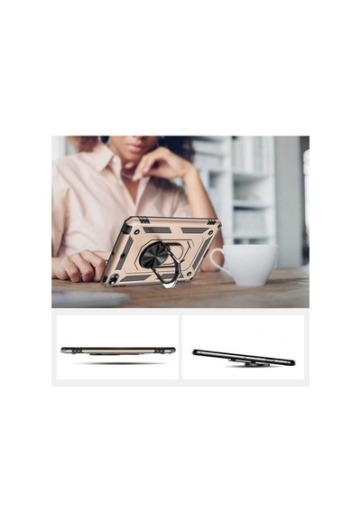 Apple Uyumlu iPad Mini 5 Kılıf Zore Tablet Vega Kapak-Siyah