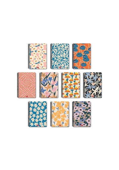 Papirüs Çiçek Pp Kapak 72 Yaprak 16x23cm Spiralli Çizgili Defter