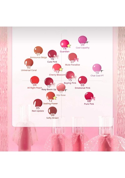 Doğal Tonlarda, Uzun Süre Kalıcı, Işıltılı Tint Water Bare Tint 15 Buying Pink Çok Renkli