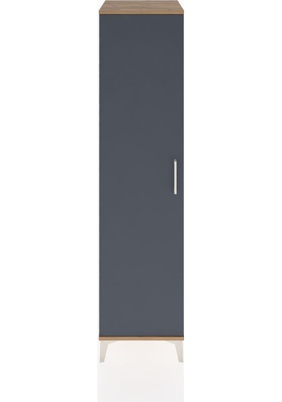 Hyperion Dolap 2 Raflı Tek Kapaklı Tek Askılı 44x44x182 Çam-antrasit Atlas Çam Hyperion Dolap 2 Raflı Tek Kapaklı Tek Askılı 44x44x182 Çam-antrasit Atlas Çam