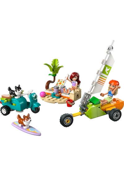 LEGO® Friends Sörfçü Köpekler ve Scooter Macerası 42641 - 6 Yaş ve Üzeri Çocuklar için Mini Bebek İçeren Yaratıcı Oyuncak Yapım Seti(113P)