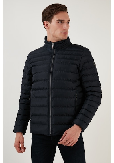 Buratti Dik Yaka Fermuarlı Cepli Slim Fit Şişme Erkek Mont 649002 Lacivert Buratti Dik Yaka Fermuarlı Cepli Slim Fit Şişme Erkek Mont 649002 Lacivert