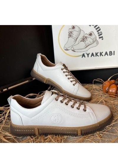 Luis Figo Hakiki Deri Rahat Ortopedik Erkek Günlük Sneaker Spor Ayakkabı Yeni Sezon 39-44 Beyaz Luis Figo Hakiki Deri Rahat Ortopedik Erkek Günlük Sneaker Spor Ayakkabı Yeni Sezon 39-44 Beyaz