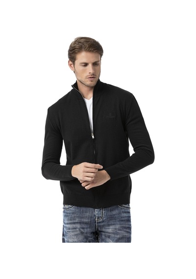 Cipo & Baxx Cp282 Ultimate Zip Luxe Knit Men Sweater Siyah