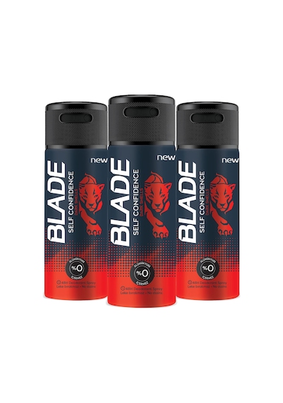 Blade Self Confidence Deodorant 3 x 150 ML