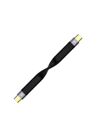Esnek Kısa Hatlı Usb3.1 Uzatma Kablosu Tam Fonksiyonlu Veri Kablosu 10 Gbps Pd Hızlı Şarj 12cm