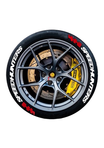 Lastik Yazısı Speedhunters Araç Lastik Stikeri 8adet 31mm Büyük