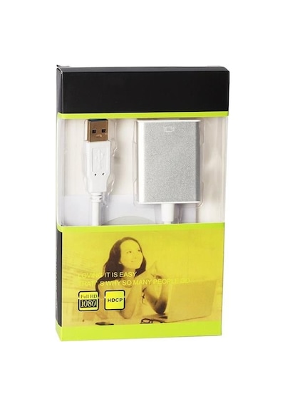 Pm-18638 Usb 3.0 To Hdmı Dişi Çevirici Beyaz - Çok Renkli