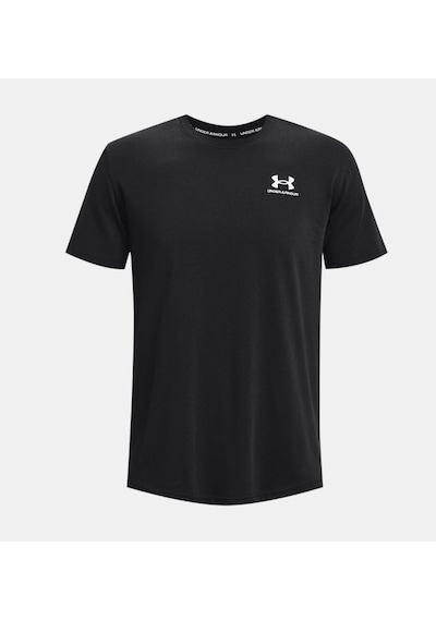 Under Armour Erkek Ua Logo Emb Heavyweight Kısa Kollu 1373997-001 Siyah - Beyaz