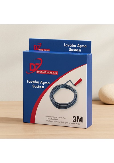 3 M Spiral Esnek Yay Lavabo Ve Gider Boru Açıcı 1