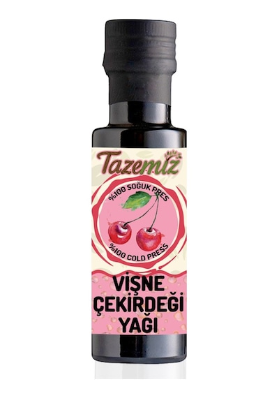 Tazemiz Soğuk Sıkım Vişne Çekirdeği Yağı 100 ML