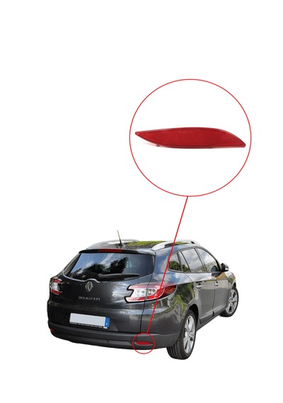 Fluence - Megane 3 Tampon Reflektörü - Sağ - 265600004r