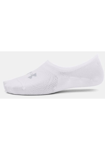Under Armour Kadın UA Breathe Lite Ultra 3’lü Paket Low Liner Çorap 1370075-100 Beyaz - Gri