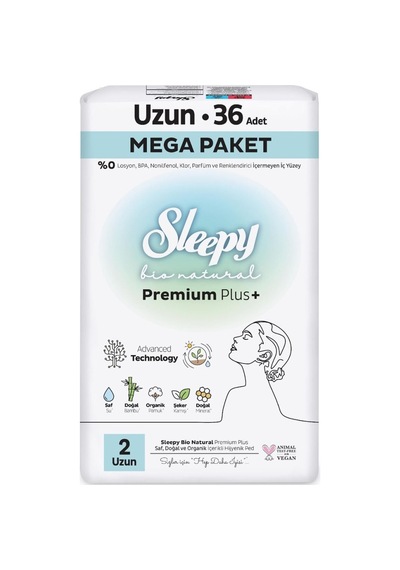 Bio Natural Premium Plus Mega Uzun Ped 36 Adet - Özel Seri 355160-00225