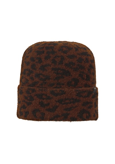 Jack & Jones Kadin Leopar Desenli Örgü Bere - Molly - 12286724 Toasted Coconut