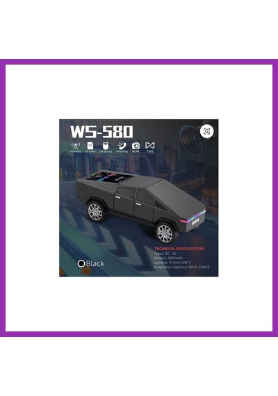 Bezos Wster Ws-580 Music Car Speaker Cybertruck, Led Bty