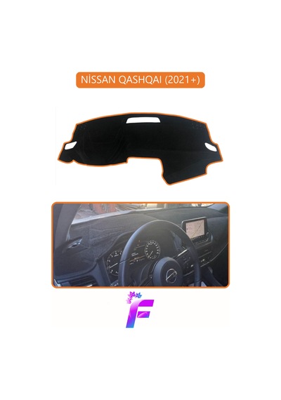 Nissan Qashqaı 2021+ Uyumlu Torpido Örtüsü Yansıma Önleyici Tam Koruma Kolay Montaj H70