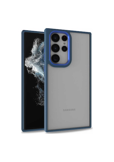Zore Galaxy S22 Ultra Uyumlu Nvth Flora Kılıf-mavi
