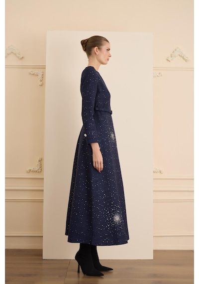 Senna Aurora Dress Lacivert Lacivert